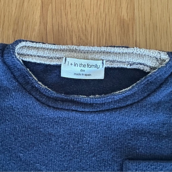 Blue Sweater with Relaxed Fit and Crew Neckline - Picture 2 of 2